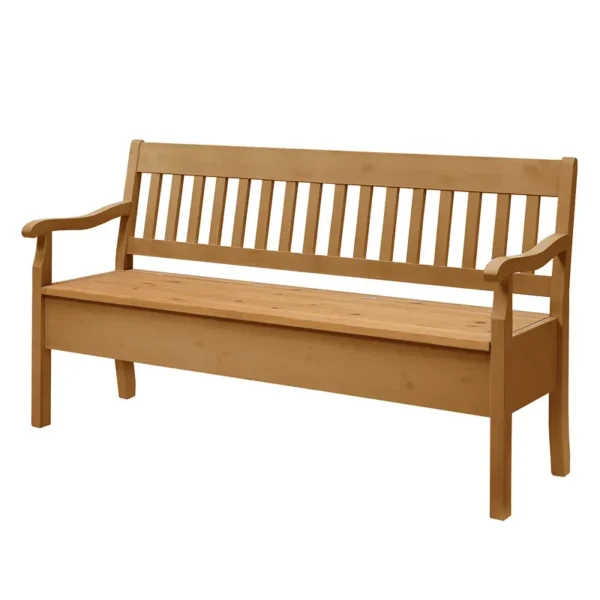 Sitzbank Boston II 169cm Braun/Kiefer Laugenfarbig