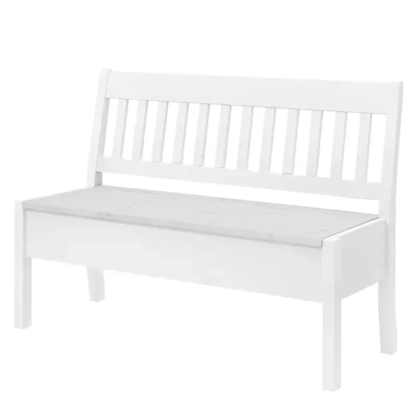 Sitzbank Boston I 131cm Weiß/Kiefer Weiß