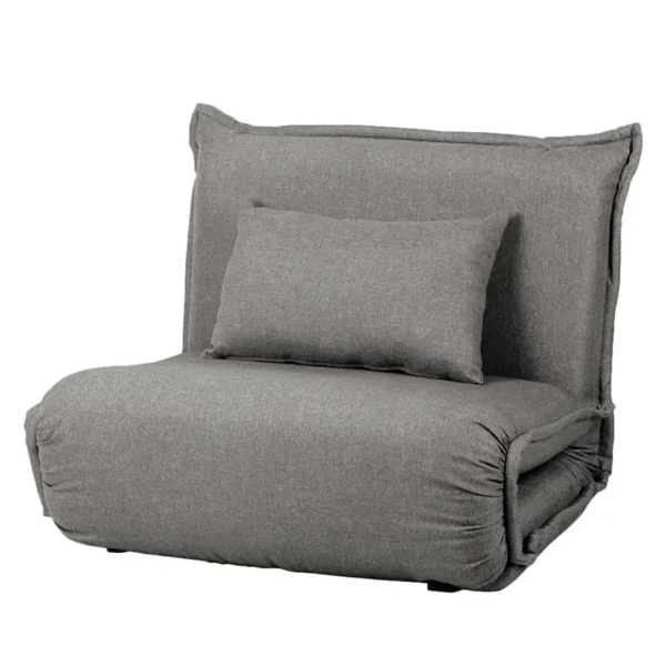 Schlafsessel Grau/Grau Webstoff Saba 100 x 73 x 85cm