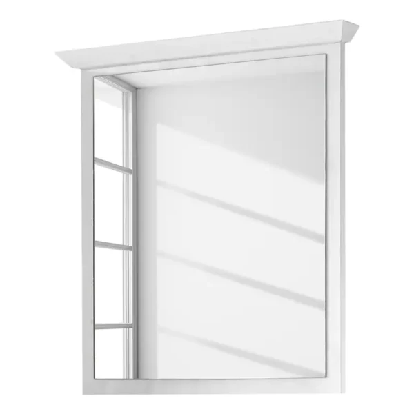Spiegel 92 x 99 x 6cm Weiß