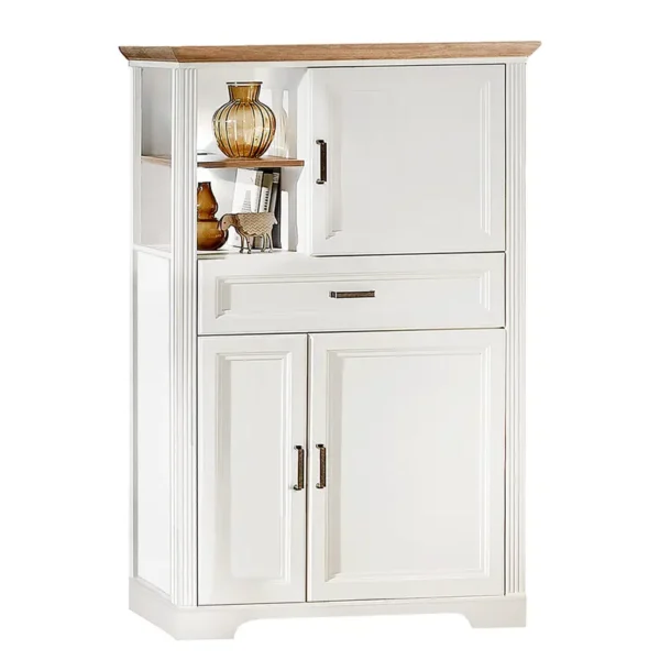 Highboard I 93 x 150 x 42cm Weiß/Weiß