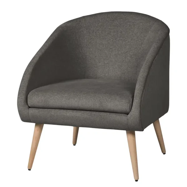 Sessel Volonne Grau Webstoff Nere 72 x 85 x 80cm