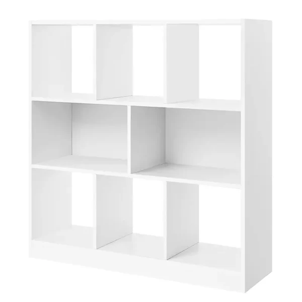 Regal Lunel II Korpus & Böden: Spanplatte, melaminbeschichtet Weiß/Weiß 98 x 100 x 30cm