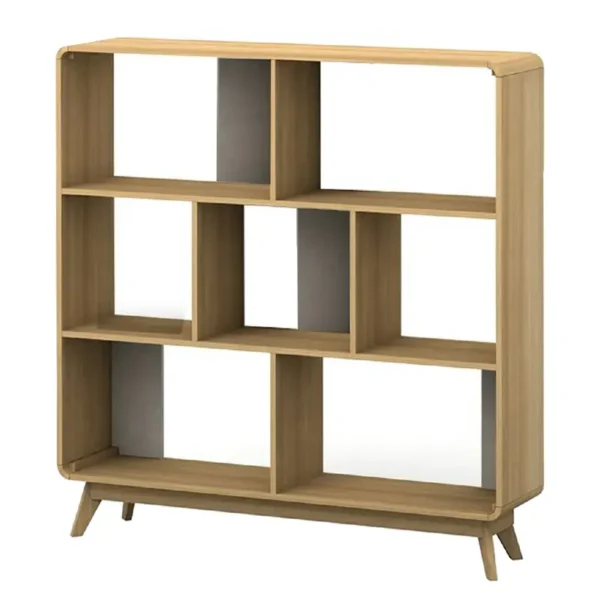 Regal Spanplatte, beschichtet Braun/Eiche Dekor 122 x 126 x 29cm