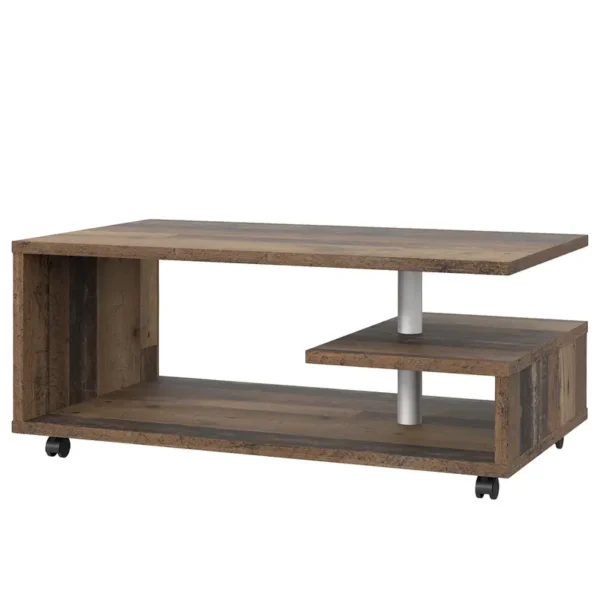 Couchtisch Haskell 105 x 46 x 60cm Braun/Altholz Dekor