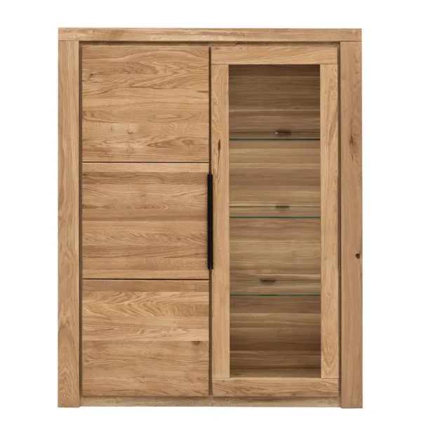 Highboard I 108 x 141 x 40cm Braun/Eiche
