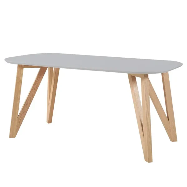 Esstisch Champlost 200cm Grau/Hellgrau/Eiche