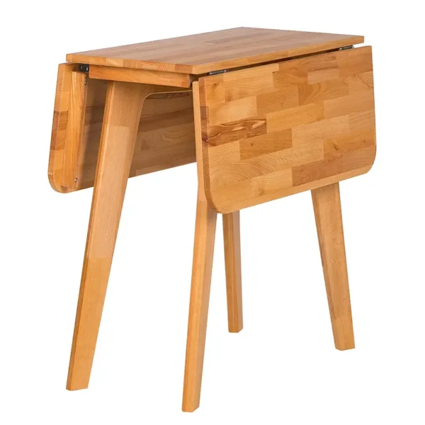 Massiver Esstisch 34 x 75 x 75cm Braun/Buche