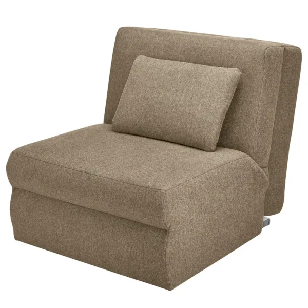 Schlafsessel Orna II Braun/Grau Flachgewebe Alma 85 x 90 x 105cm
