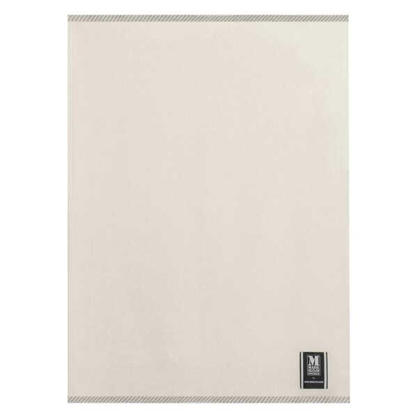 Tagesdecke Fröja 130 x 180cm Weiß/Weiß Wolle