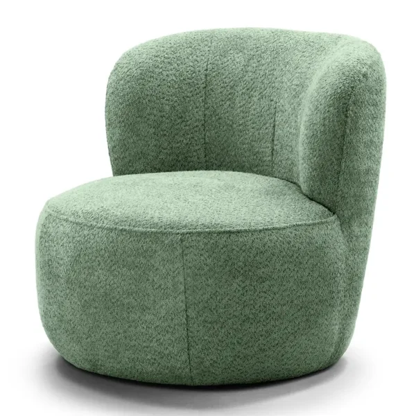 Sessel LOVELOCK Grün/Pastellgrün Bouclé Stoff Cady 78 x 75 x 84cm