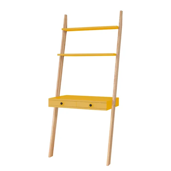Schreibtisch-Regal Monty 78 x 183 x 49cm Gelb/Senfgelb