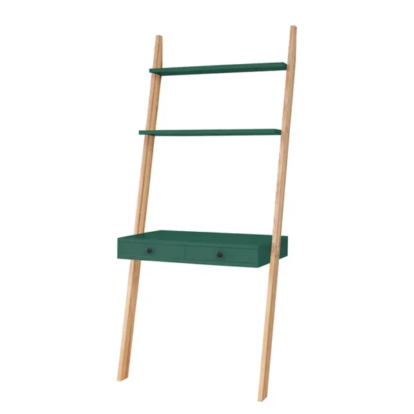 Schreibtisch-Regal Monty 78 x 183 x 49cm Grün/Antikgrün