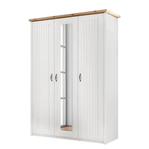 Drehtürenschrank Morgenland 164cm Weiß