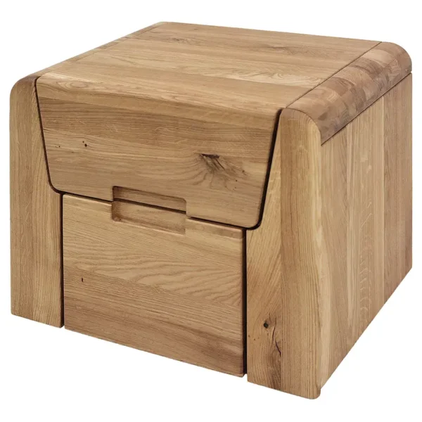 Nachtkommode Madiro 50 x 48 x 40cm Braun Eiche