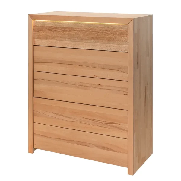 Massive Kommode mit Schubladen 88 x 108 x 40cm Braun