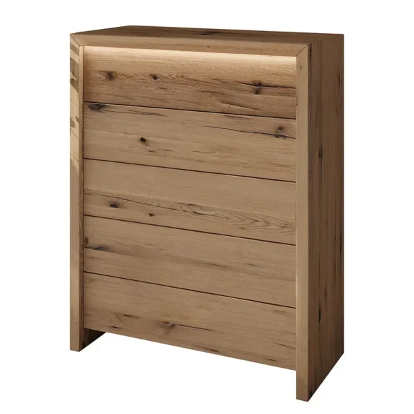 Massive Kommode mit Schubladen 88 x 108 x 40cm Braun