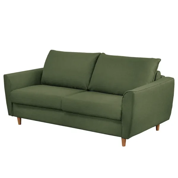 Schlafsofa LANGSTONS mit Matratze Grün Webstoff Mavie 195 x 90 x 102cm Keine Funktion Modern