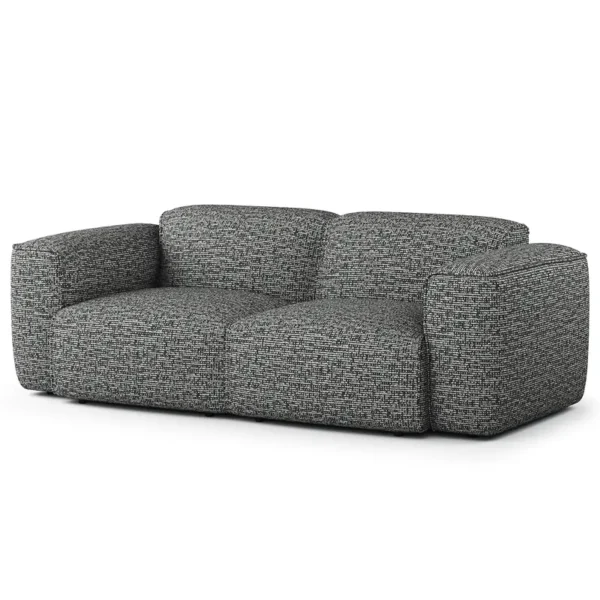 2-Sitzer Sofa Grau/Granit Chenille Enne 220 x 71 x 102cm Modern