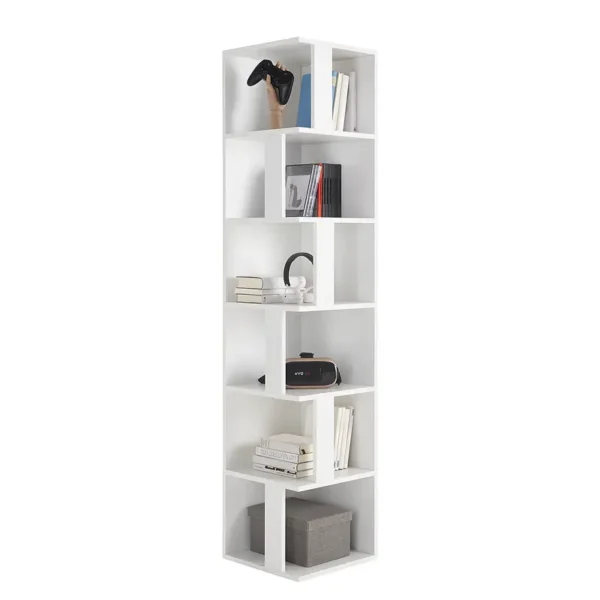 Eckregal Corner Spanplatte, beschichtet Weiß 38 x 186 x 38cm
