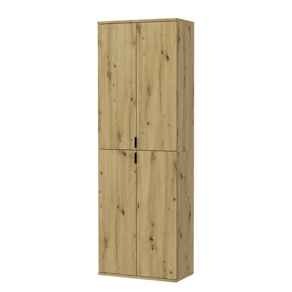 Garderobenschrank Typ A 61cm Braun/Eiche Artisan Dekor ohne Spiegeltür/-en