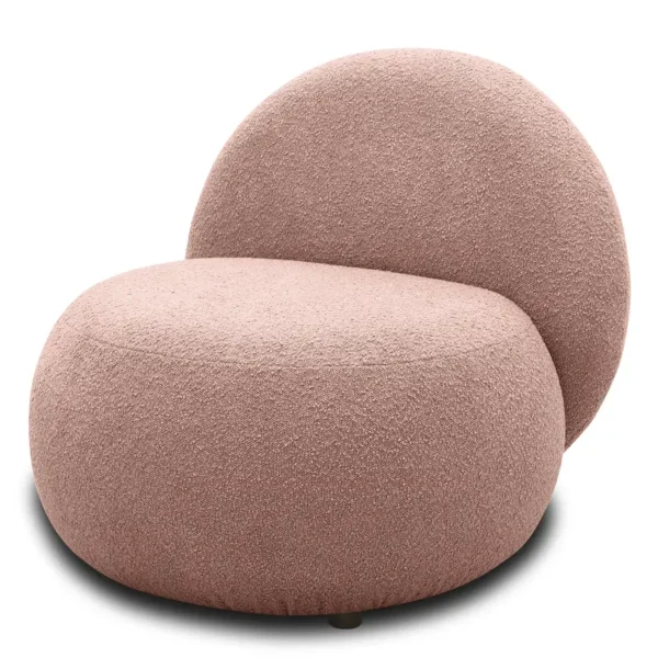 Sessel STOOLA Rot Bouclé Stoff Basima 73 x 76 x 75cm