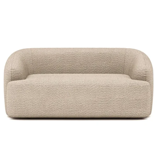 2-Sitzer Sofa Balah Beige Bouclé Stoff Anouk 177 x 81 x 113cm Modern