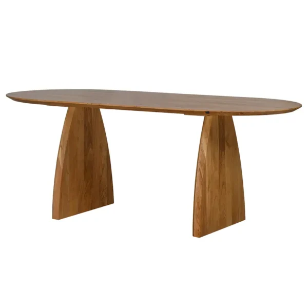 Massiver Esstisch MEULET 200 x 76 x 100cm Braun