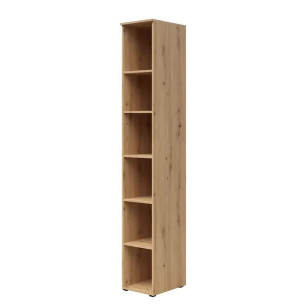 Regal Hick Spanplatte, foliert Braun/Eiche Artisan Dekor 30 x 195cm