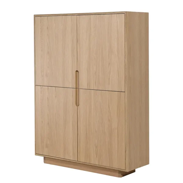 Highboard 110 x 150 x 40cm Braun/Beige