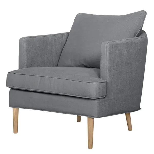 Sessel Grau Flachgewebe Calea 70 x 81 x 78cm
