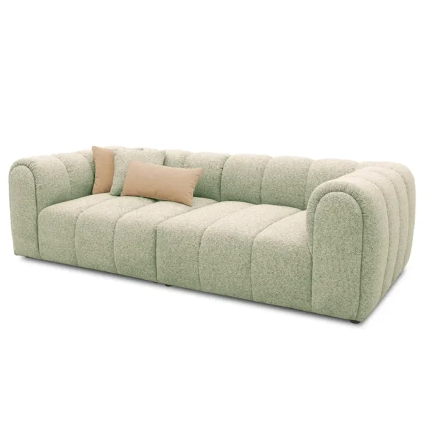 Big-Sofa DREVJA Beige Webstoff Hevi 118 x 69 x 254cm Modern