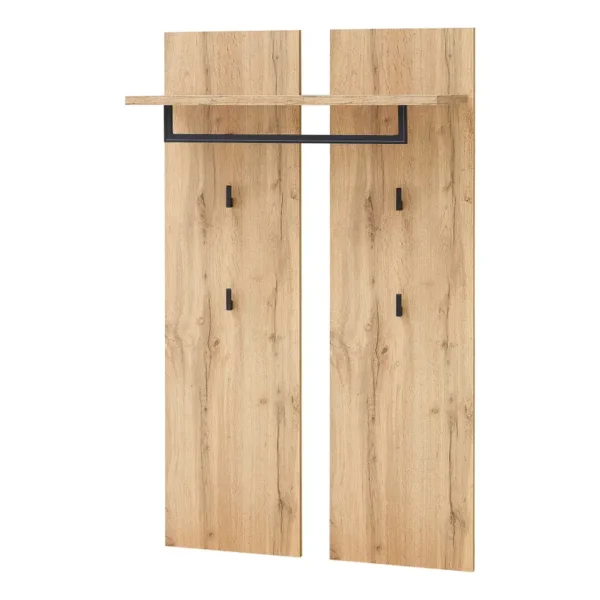 Garderobenpaneel 80 cm 80 x 130 x 30cm Braun