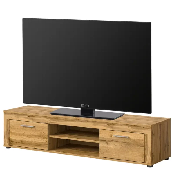 TV-Lowboard Spanplatte, beschichtet Braun/Wotaneiche Dekor 160 x 37 x 40cm