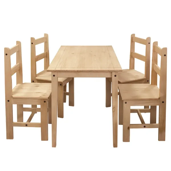 Essgruppe Tepoca 5-teilig 108 x 76 x 65cm Braun