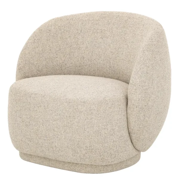Sessel Beige Webstoff Hevi 90 x 75 x 75cm
