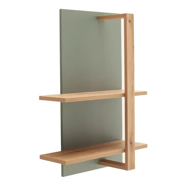 Wandregal Spanplatte, beschichtet Grün/Salbei 65 x 96 x 26cm
