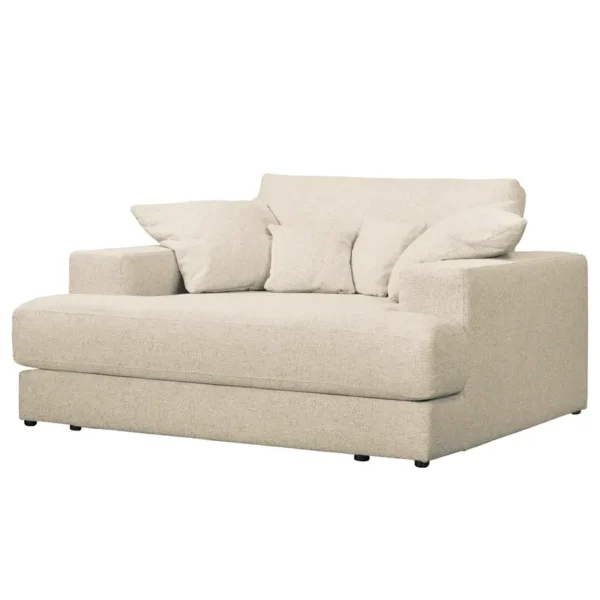 XXL-Sessel Beige Webstoff Hevi 175 x 65 x 170cm