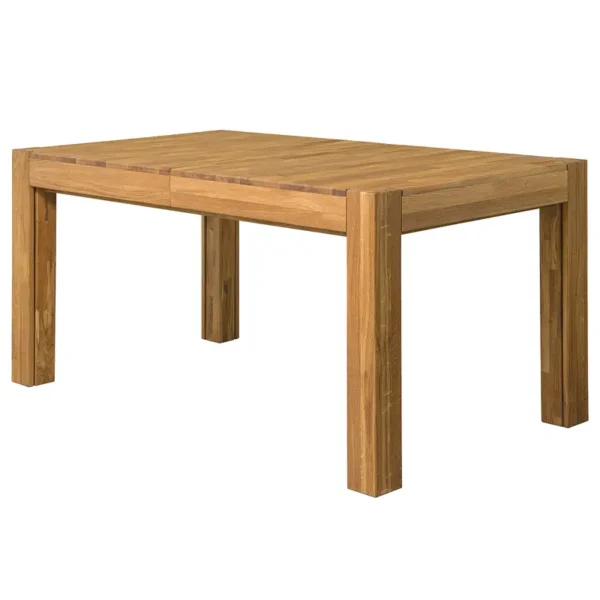 Ausziehbarer Esstisch DORKAN 160 x 75 x 90cm Braun/Eiche