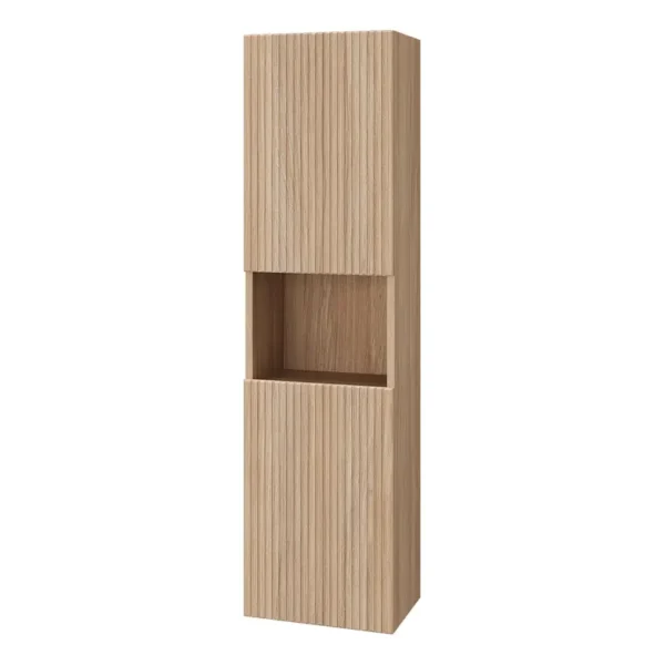 Midischrank 2 Türen 33 x 130 x 33cm Braun