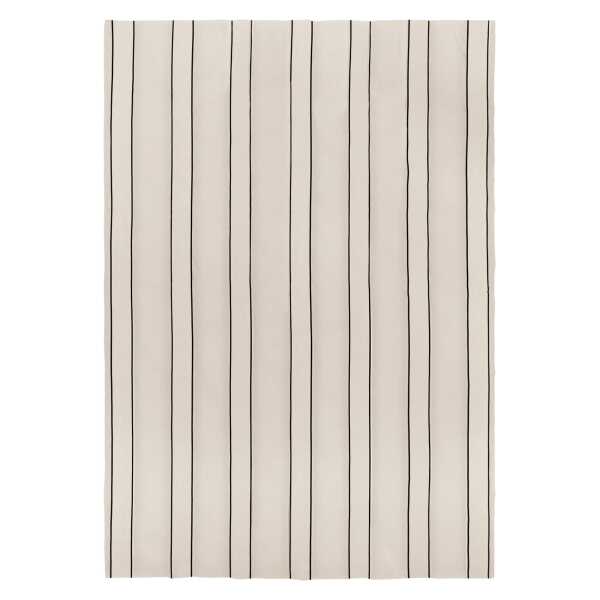 Ferm Living Twill Tagesdecke Off-white-black, 180x260 cm