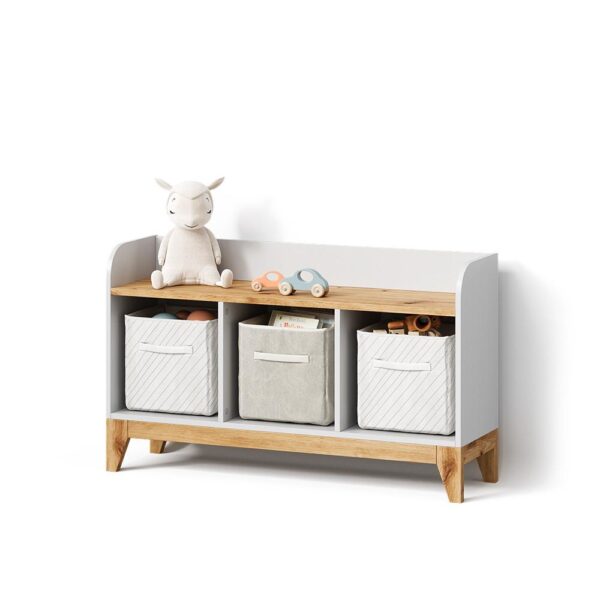 KINDERSITZBANK Mailo Weiß/Artisan 107.2 x 63.8 cm mit 2 Schubladen