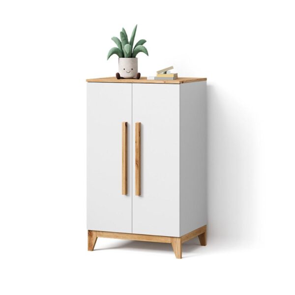 KINDERKLEIDERSCHRANK Mailo Weiß/Artisan 70 x 120 cm