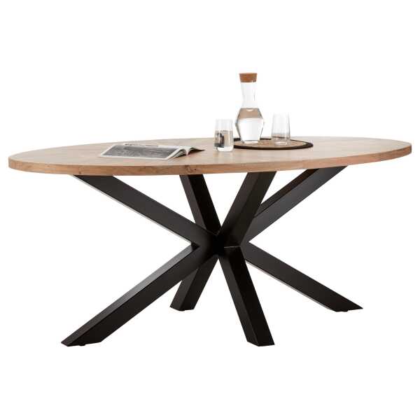 Esstisch Orbit Akazienfarben Oval ca. 180x100x76cm