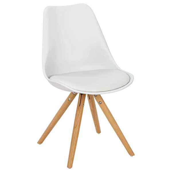 Kindersessel aus Textil/Holz in Weiß