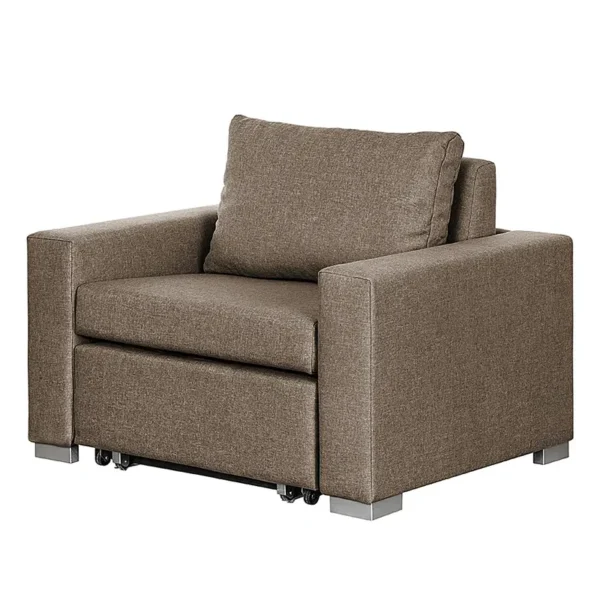 Schlafsessel Basic Braun/Braun Stoff Doran 110 x 90 x 90cm