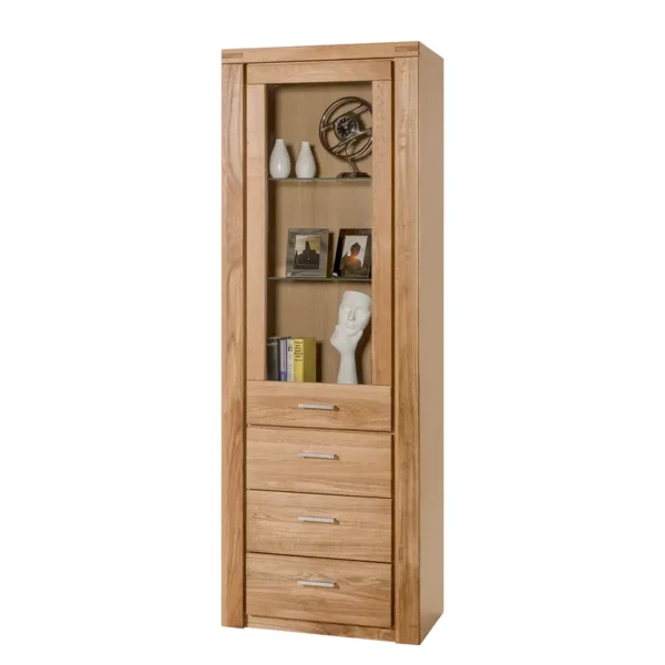 Standvitrine Lombok 68 x 200 x 40cm Braun