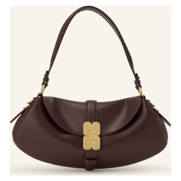 Ganni Handtasche B-Kat braun
