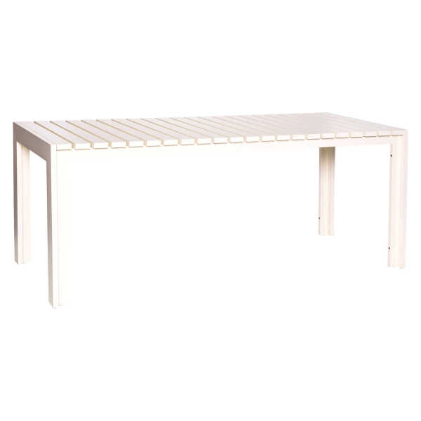 Beiger Esstisch Haus Large, Aluminium, 191 x 80 x 76 cm