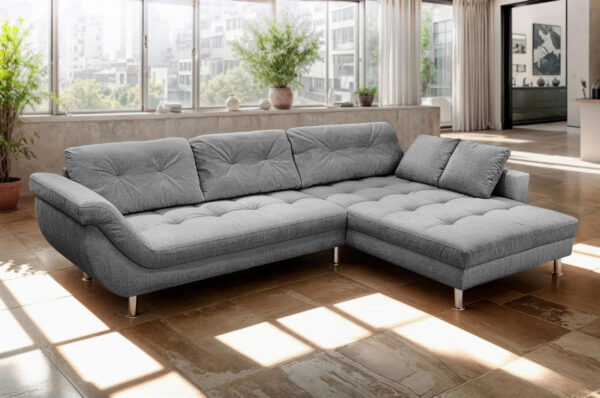 Livetastic ECKSOFA Dunkelgrau